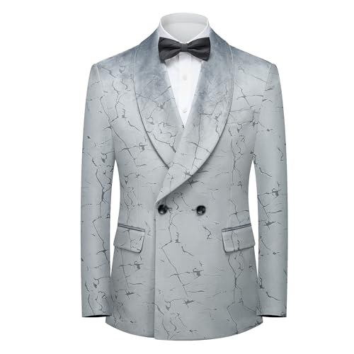 Men's Suit Slim Fit 2 Piece Set - Double Breasted Shawl Lapel Tuxedo for Wedding, Prom, Business & Formal Events2