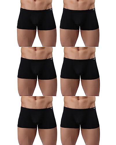 Men's Silky Underwear Trunks Rather Transparent Boxer Briefs Short Leg