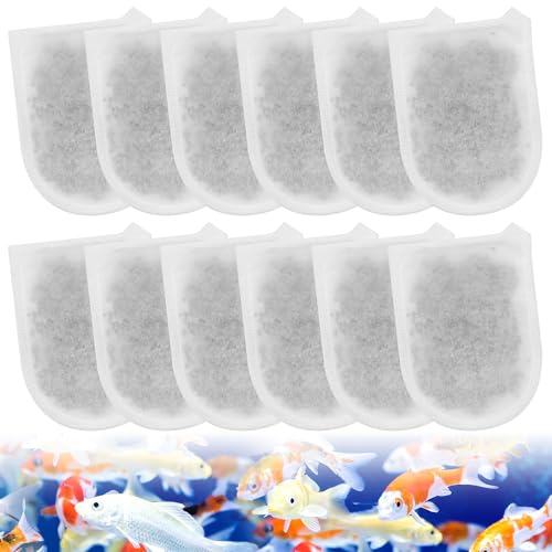 Image of MEWTOGO 12Pcs EX Filter Cartridges Compatible with Tetra Whisper EX30 /EX45 /EX70 Filters, Aquarium Replacement Filter with Ultra-Activated Carbon for Creating Fresh Clean Environment