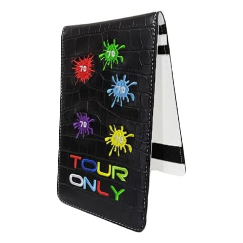 SUB 70 Tour Issue Scorecard Holder Yardage Book Black - Colour Splash Cover
