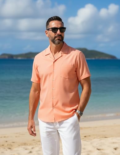 Image of PATPAT Couples Matching Outfits Bodycon Dress & Button-Down Shirt | Matching Cruise Outfits for Couples, Beach Vacation Outfits, Tie Front Cutout Slit Bodycon Sundress, Linen Men's Shirt