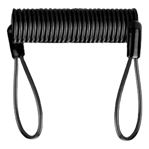 4 Cables Recordatorio De Bloqueo Para Bicicleta/moto - Resorte Retráctil, Acero Plastificado, 120 Cm - Antirrobo Simple