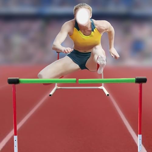 Ostacoli per allenamento di velocità e agilità – ideale per tennis, pallavolo, calcio, softball e basket – Design di ritorno automatico premium per allenamento su pista e campo