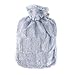 Price comparison product image Hugo Frosch Hot Water Bottle with Faux Fur Cover and Inner Lining, Grey, One Size