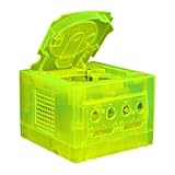 Hzxkqmil Replacement Housing Shell for GameCube Console, Translucent Case Accssories for NGC Retro Video Game Console DOL-001/DOL-101, Transparent Green