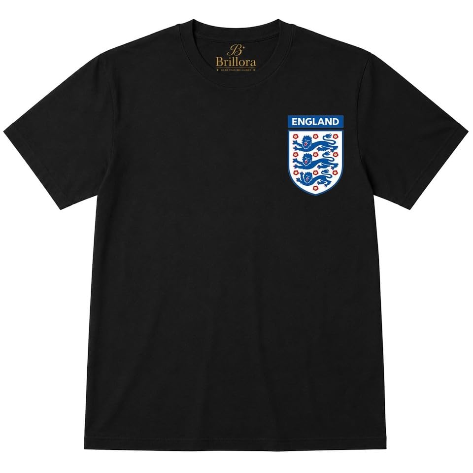 Womens Kids Mens England Football Shirt Rugby Shirt Collection: Lioness England T-Shirt, Top, and T Shirt Black