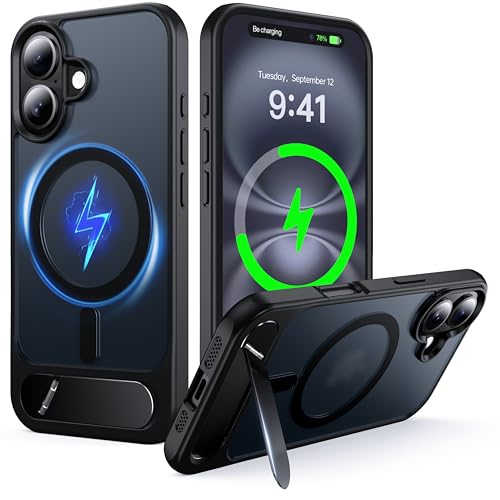 Coque iPhone 16 Plus béquille intégrée pour protection antichoc