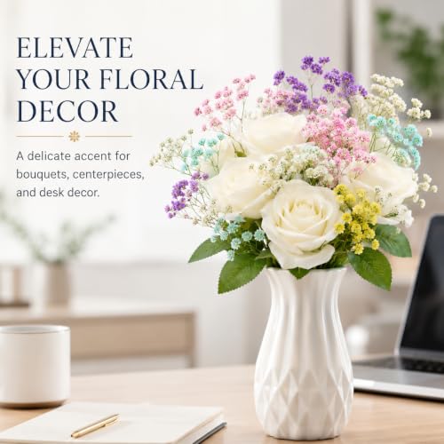 100 flores mini secas de paniculata prensadas para manualidades miniatura 5
