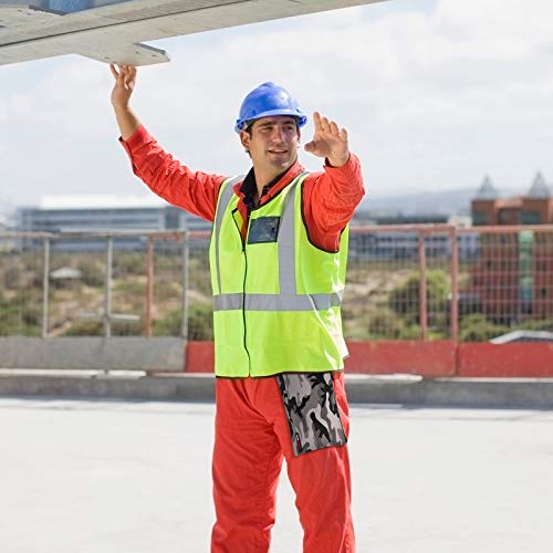 Canvas Tool Pouch Zipper Bag - 5 Pack Heavy Duty Utility Camo Bags With Carabiner, Multi-Purpose Storage Organizer Clip On Tote Pouches 12.5 X 7-Inch #TOP5