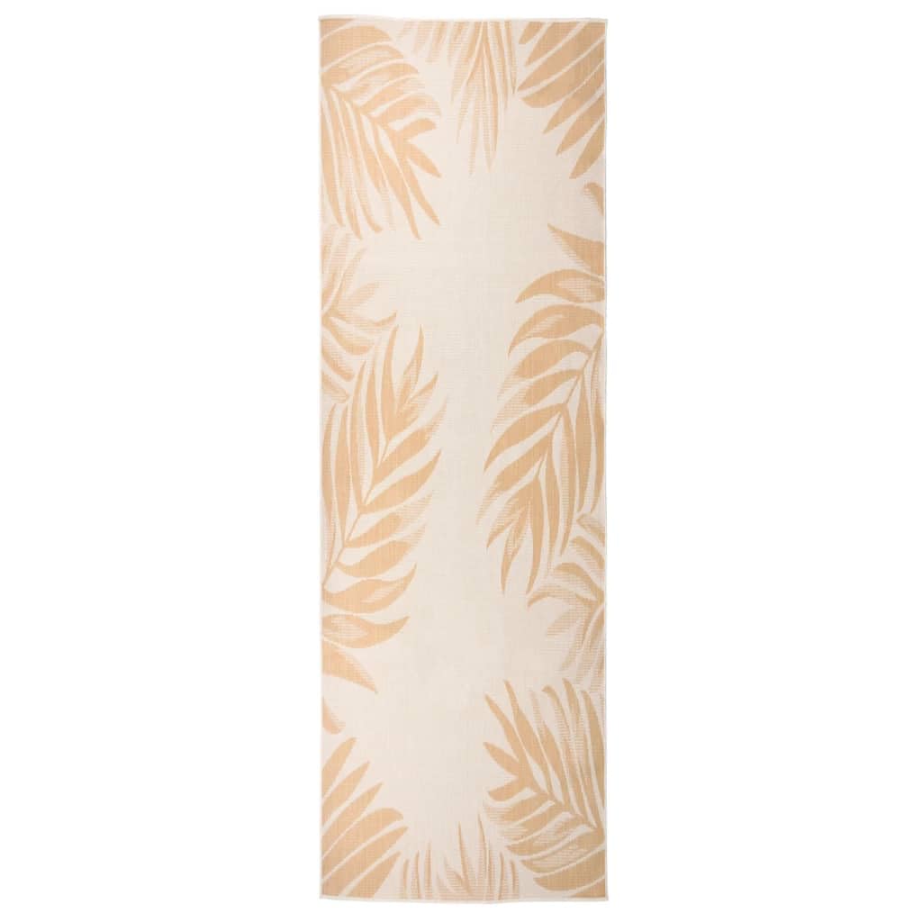 Tapis de balcon jaune 80x250 cm en polypropylène résistant aux UV et pluie