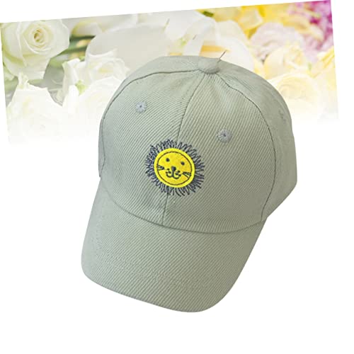 Peaked Baseball Cap with UV Protection for Outdoor Travel Lightweight Sun Block Hat for Year Old Boys and Stylish Light Green Design4
