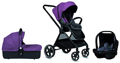 Cochecito de paseo Casualplay Optim, con capazo y grupo 0+ i-size, color Purple