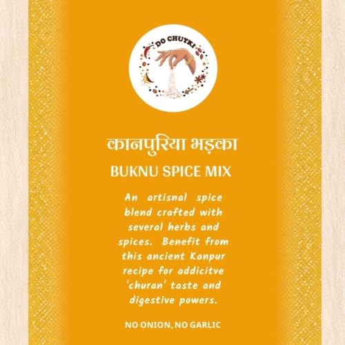 Image of Do Chutki Kanpuriya Bhadka - Buknu Masala Kanpur 100g (Pack of 3) | Traditional Spice Mix & Seasoning Powder | Desi Buknu Powder Masala With Indian Spices | No Onion No Garlic