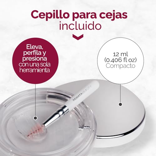 RB RENATA BEAUTY Cera Fijadora de Cejas Transparente con Efecto Laminado Instantáneo – Gel Fijación Fuerte 24 h – Pegamento de Cejas Sin Residuos – Cepillo incluido – Fabricado en Italia – 12 ml - imagen 7