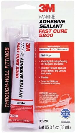 Part Synergy Replacement for 05220 5200 Marine Adhesive Sealant Fast Cure White 3oz Waterproof Bond