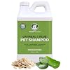 Dog Shampoo with Oatmeal, Aloe Vera, Chamomile, Jojoba Oil, Vitamin E – Natural Ingredients, Helps Allergies Dry Coats & Itchy Sensitive Skin, No Parabens or Artificial Dyes, 64 oz