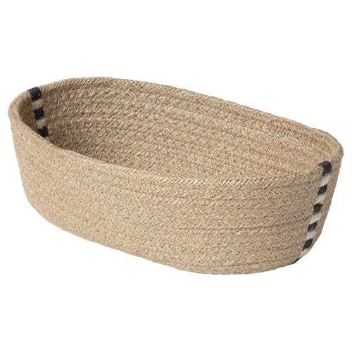 MÄVINN Bread basket, jute, 28x15x8 cm
