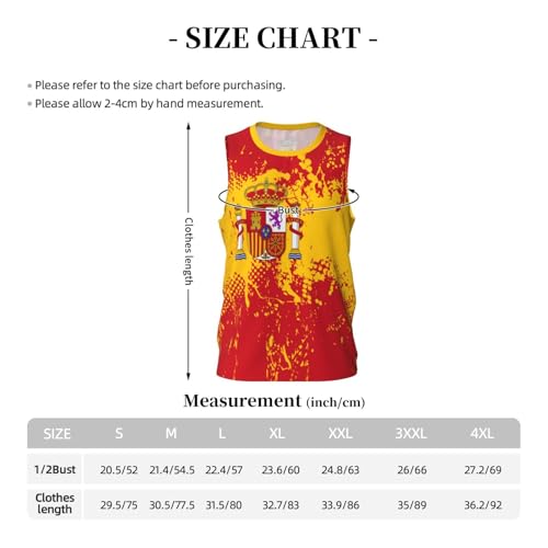 Camiseta de baloncesto de grano con bandera de España, diseño de impresión completa en 3D, Negro, XL