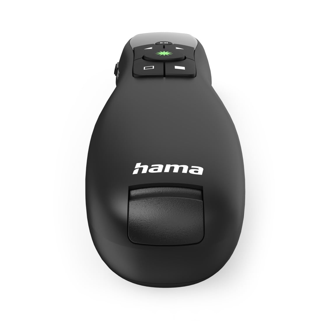 Hama | Presentador con Puntero láser Verde (Mando a Distancia de presentación, 4 en 1, presentador PowerPoint, inalámbrico, USB, Alcance de 20 m)