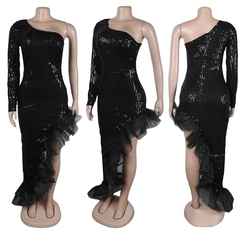 Image of Nagfar Women Rhinestone Sequin Birthday Party Sexy New Year Formal Dress