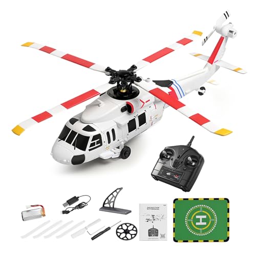 Xixian Helicóptero RC Giroscópio de 6 Eixos, Avião de Controle Remoto 4CH Com Motor Sem Escova Decolagem/pouso Com Uma Chave, Proteção contra Perda Sinal para Adolescentes e Adultos