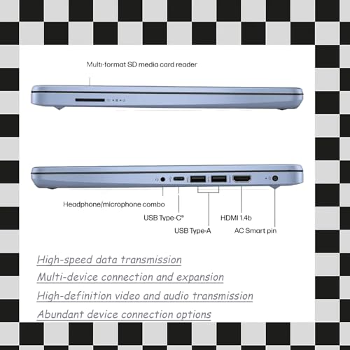 Image of HP Business and Student Laptop - Intel Processor N150 - Windows11 Pro & Microsoft 365 - Anti-Glare HD Display - Copilot AI - Fast Charge - 16GB Memory - 128GB UFS - Sky Blue
