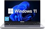 Blackview Laptop 2025, Laptops Computer for Business Student, Quad-Core N150 (Up to 3.6GHz, Beat N5095/N95/N97/N100), 16GB DDR4 256GB SSD, 15.6” FHD IPS TÜV Screen, 100W Type-C Fast Charge, 4K HDMI
