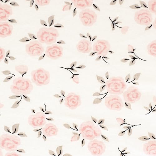 Image of Hudson Baby Unisex Baby Cotton Toddler Pillow Case, Neutral Pink Floral, One Size