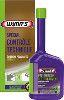 Wynn's Additive ContrôleTechnique - Nettoyant Injecteur Essence - Dégraissant Moteur - Anti Fumées Noires - 325ml