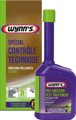 Wynn's Additive ContrôleTechnique - Nettoyant Injecteur Essence - Dégraissant Moteur - Anti Fumées Noires - 325ml