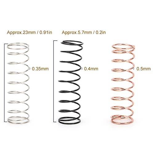 Rc Shock Absorber, 12Pcs Steel Rc Shock Absorbers 3 Hardness Shock Absorption Compatible With Axial Scx24 1/24 Model Car #TOP3
