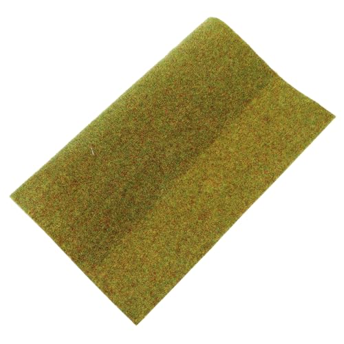 TOMETURE Gazon Artificiel Réaliste en Plastique Vert pour Maquette, Tapis de Sol Solide et Résistant la Décoloration, pour Décor Mural et Maison