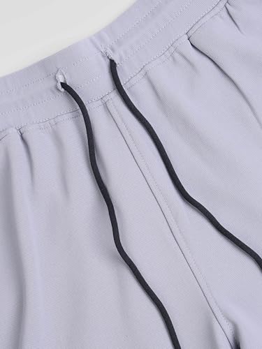 Image of TECHNOSPORT Men Solid Slim Fit Sports Shorts TS Flexi Polyester Mid Rise Drawstring Shorts Pant for Men Pockets Gym Workout Running Joggers Casual Quick Dry