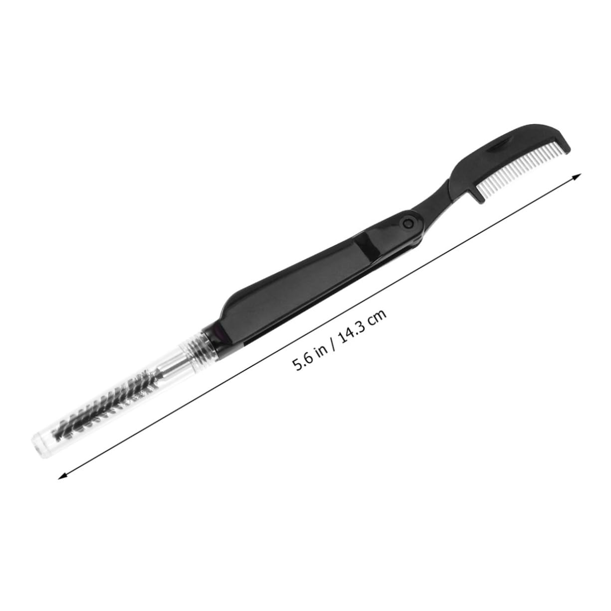 PartyKindom 3pcs Eyelash Brush Brow Comb Set Stainless Steel Makeup Brush Tool Double-ended Mascara Wands for Women