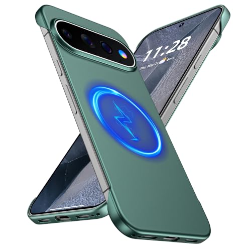 GRECAZO Google Pixel 11 Pro�p���C�t���[�����X�P�[�X�A�_�[�N�O���[�� | Pixelsnap�A���^���b�N�y�C���g�n�[�hPC�A�����^�y�ʃX�����t�B�b�g�~�j�}���X�g�A16cm�A�v�������O�A�������[�h�ɑΉ��B