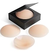AhmedKazi Nipples Cover reusable pasty Nipple Cover that uses sticky with a Travel Box included (...