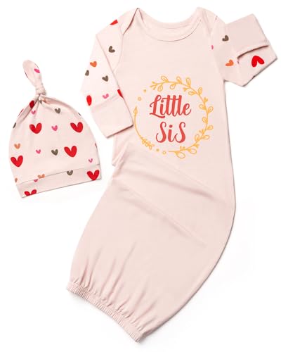 Image of Baby Gowns 0-3 Months Soft Viscose Sleepers For Boy Girl, Breathable Newborn Sleepers With Mitten Cuffs