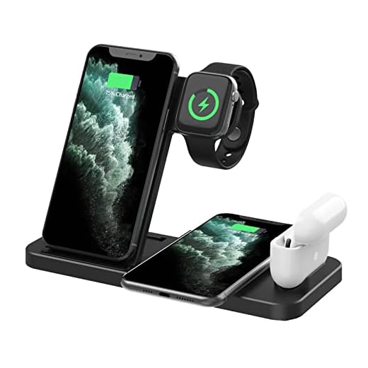 4 i 1 magnetisk trådlös laddningsdockningsstation 10W snabb trådlös laddare för iPhone/ 12 11 X XS XS MAX 7 8 S PLUS för klocka för hörlurar