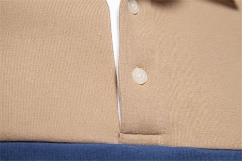Men's Color-Block Cotton Blend Hoodies Business Casual Long Sleeve Sweatshirt2