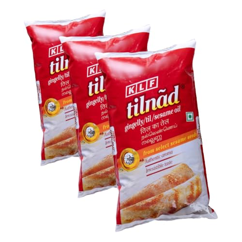 Image of KLF Nirmal Tilnad Gingelly Oil, 1L (Pack of 3)