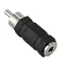 InstallerParts RCA Plug to 3.5mm (1/8") Mono Jack Adapter - Black - Well-Constructed