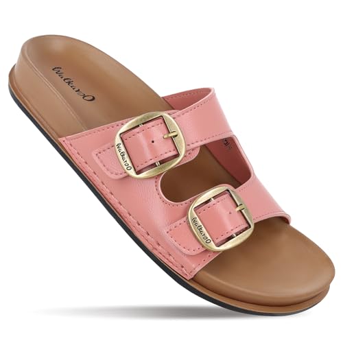 Image of WALKAROO Comfort Sandal For Women's|CloudStep Double-Density PU Sole - Ultimate Comfort|Stylish Casual Wear|WE2500