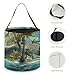Sloth Swing on Palm Tree Halloween Candy Bag Candy Tote Bucket Gift Bags Party Supplies for Women Men