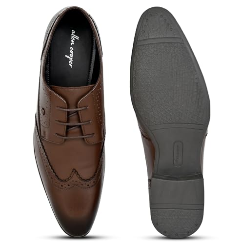Image of Allen Cooper Genuine Leather Formal Shoes for Men | Business, Wedding Collection