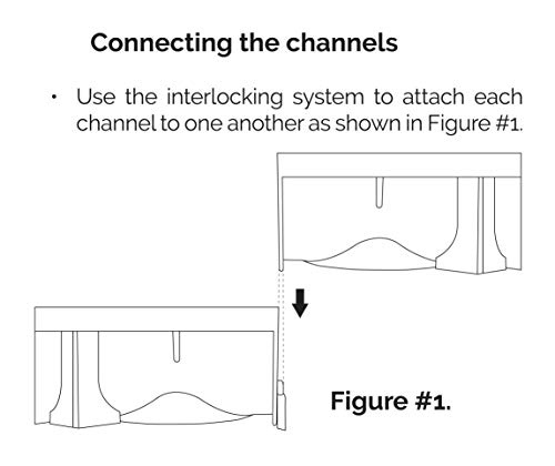 Image of URA WATER - Model UA-100 - Drainage Trench Set - Channel Drain with Grate - Black Plastic - 3 x 39 - (117 inch Total Length)