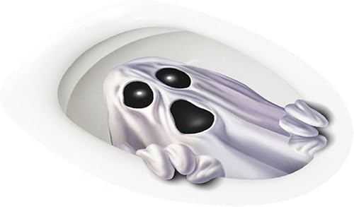 STOBOK 1 hoja de decoración de Halloween, póster de decoración del hogar de Halloween, calcomanía de decoración de inodoro de casa encantada,