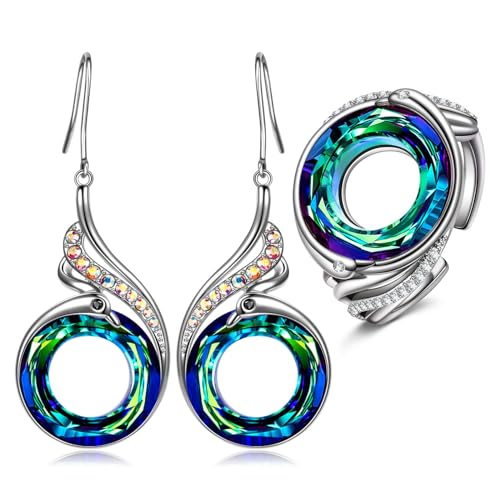 Kate Lynn Rise From the Ashes Phoenix Earrings & Ring Set