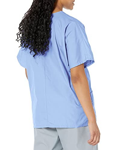 Cherokee 4700 V-Neck 2-Pocket Scrub Top Ciel Blue Medium #TOP1