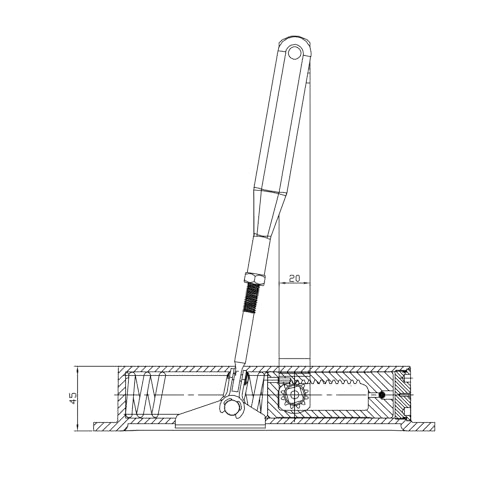 Image of Ozone Rack and Pinion Overhead Door Closer with Adjustable Closing Force EN 2-4 | Weight Capacity: Up to 80 kg | Silver Finish (Standard 80)