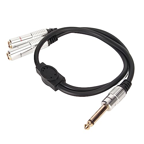 Cable divisor estéreo 6.35mm, macho a doble hembra miniatura 2